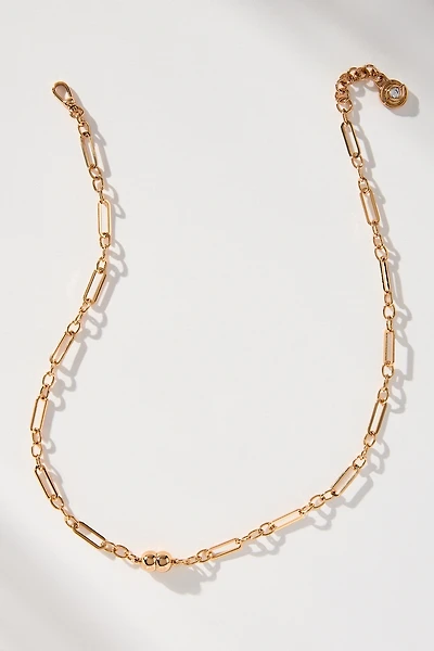 Luv Aj Wave Bezel Lariat Necklace
