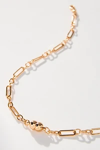 Luv Aj Wave Bezel Lariat Necklace