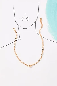 Luv Aj Wave Bezel Lariat Necklace