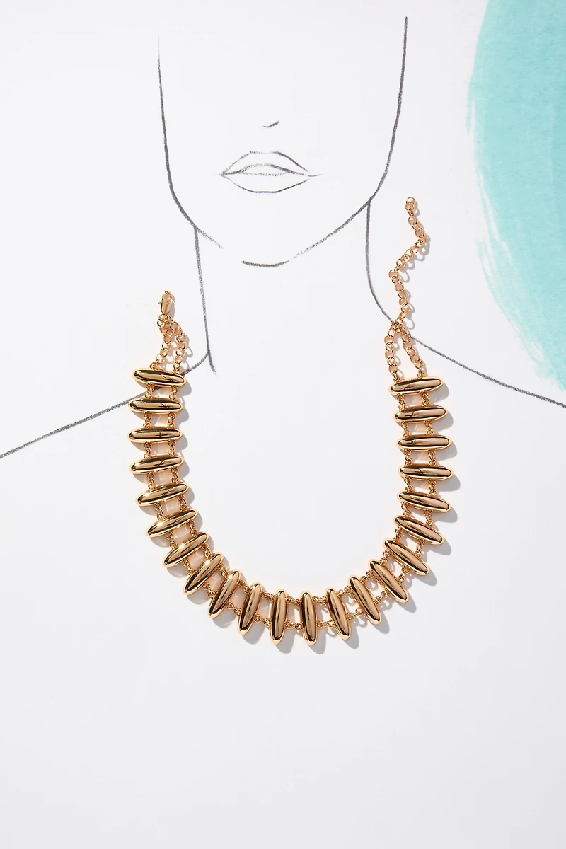 Luv Aj Milan Bead Stud Chocker Necklace