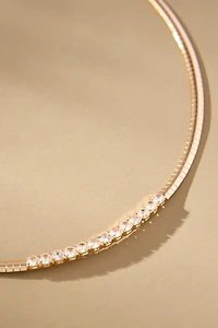 Crystal Collar Snake Chain Necklace