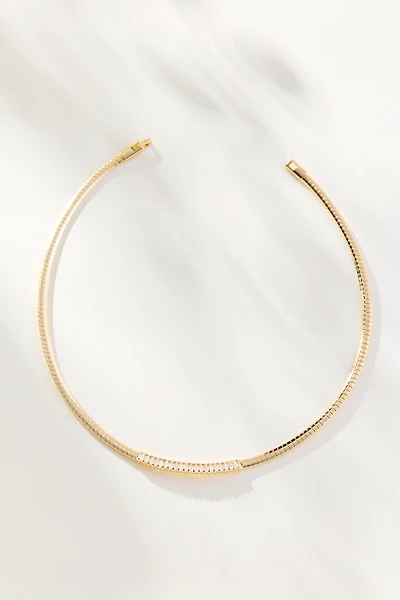Baguette Crystal Flat Chain Necklace
