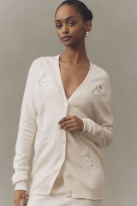 LoveShackFancy Brynnella Cashmere Blend Cardigan Sweater