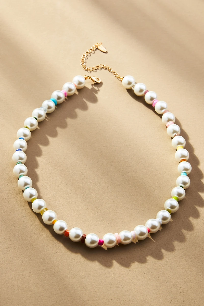 Mixed Bead Pearl Necklace
