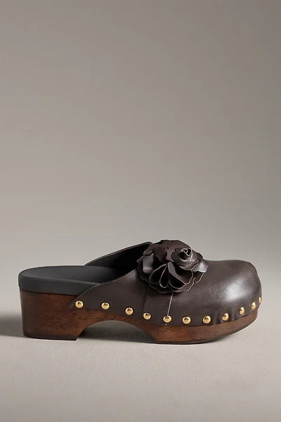 Farm Rio Flower Wood-Bottom Clogs
