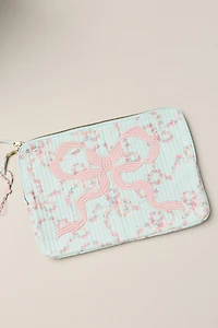 LoveShackFancy Quilted Bow Laptop Case