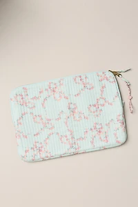 LoveShackFancy Quilted Bow Laptop Case