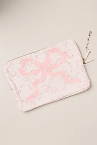 LoveShackFancy Quilted Bow Laptop Case