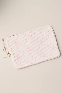 LoveShackFancy Quilted Bow Laptop Case