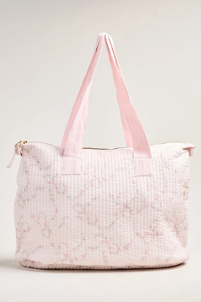 LoveShackFancy Oran Quilted Weekender Bag