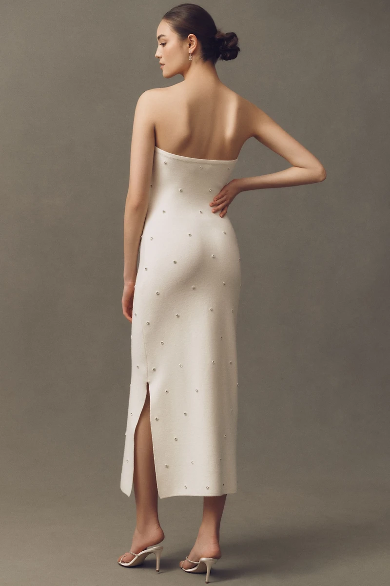 Endless Rose Strapless Pearl Midi Dress
