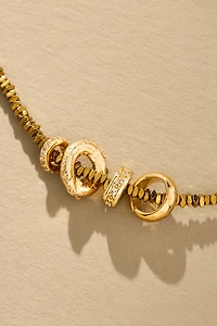 Round Charm Beaded Neckalce