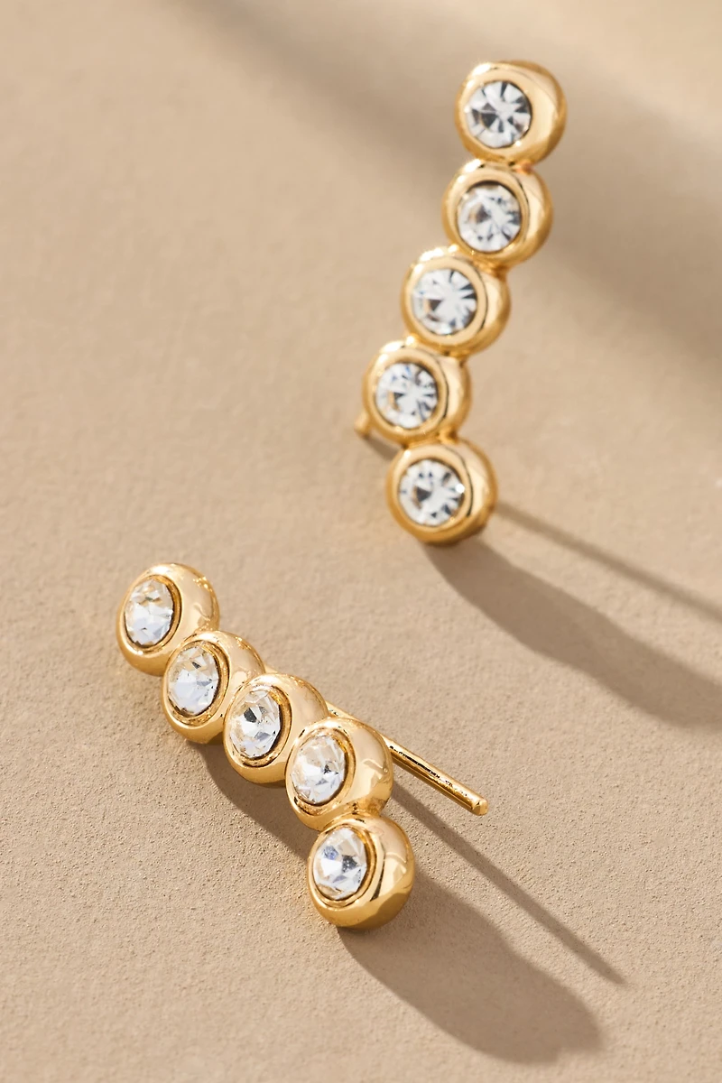 BaubleBar Vera Circle Crystal Earrings