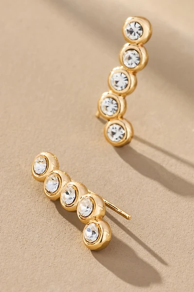 BaubleBar Vera Circle Crystal Earrings