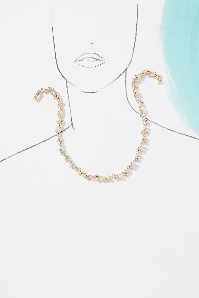 NADRI Ravish Laurel Collar Necklace