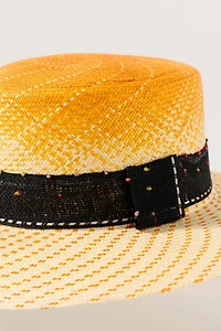 Ortus Lulo Flat-Brim Straw Boater