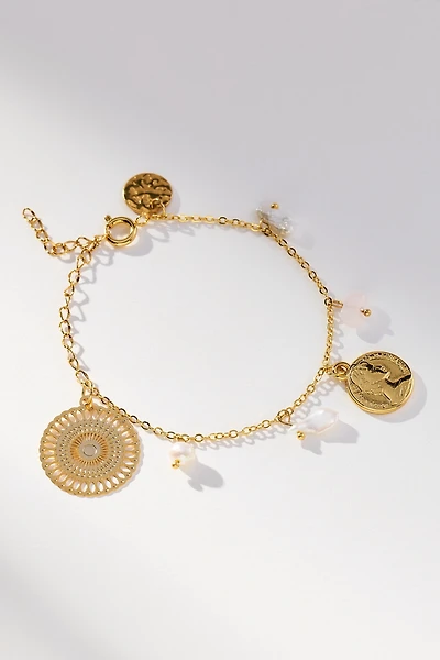 Ortus Zora Pearl Charm Ankle Bracelet