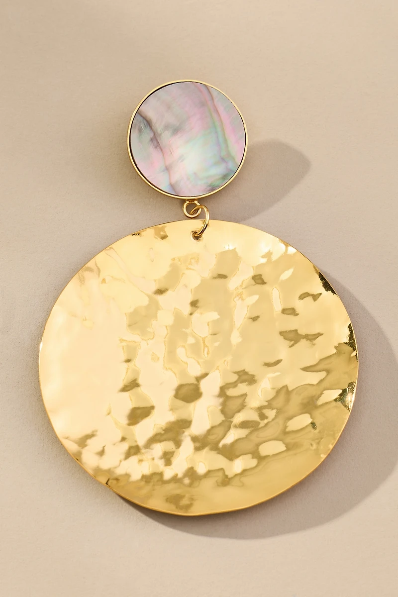 Ortus Luna Circle Drop Earrings