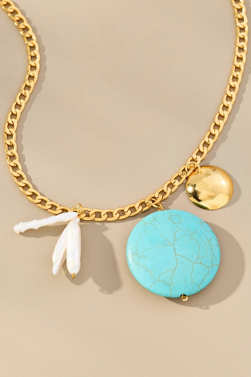 Ortus Arames Stone Pendant Necklace