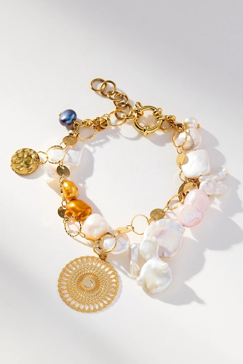 Ortus Stellar Pearl Layered Charm Bracelet