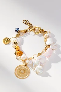 Ortus Stellar Pearl Layered Charm Bracelet