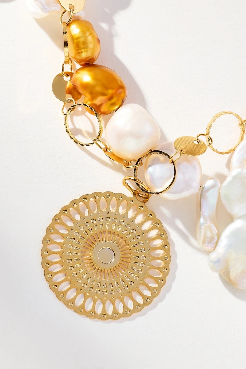 Ortus Stellar Pearl Layered Charm Bracelet