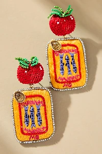 Mignonne Gavigan Mariela Beaded Tinned Fish Drop Earrings