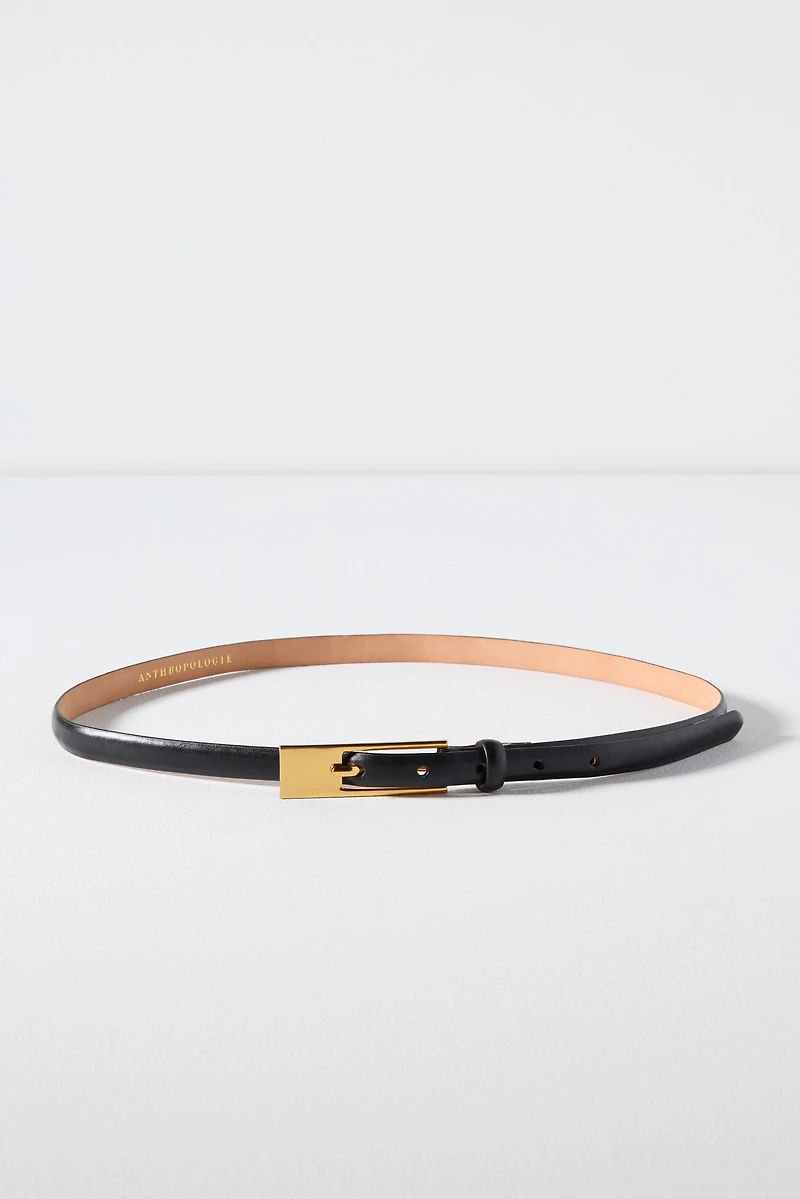 Skinny Square Buckle Belt