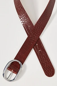 Oval Buckle Belt