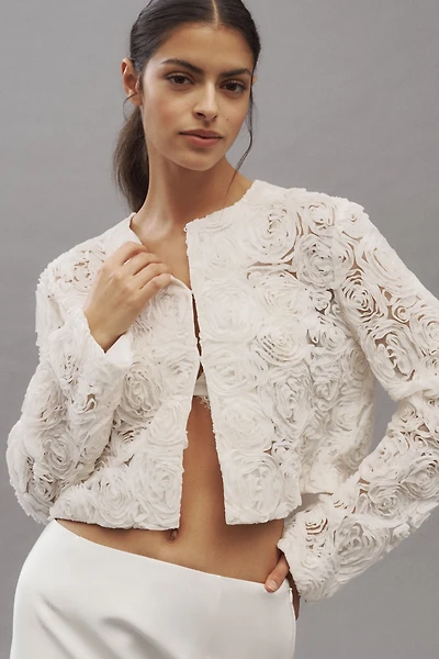 Unreal Fur Rosa Floral Tulle Jacket