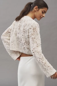 Unreal Fur Rosa Floral Tulle Jacket