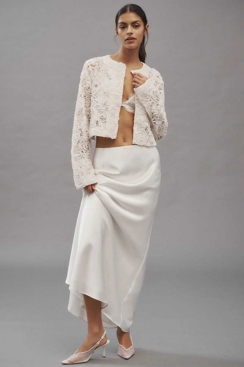 Unreal Fur Rosa Floral Tulle Jacket