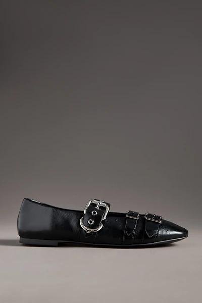 Lola Cruz Multi Moto Ballet Flats