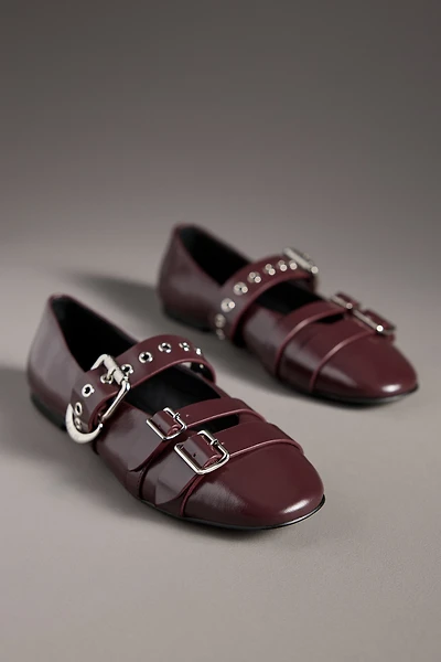 Lola Cruz Multi Moto Ballet Flats