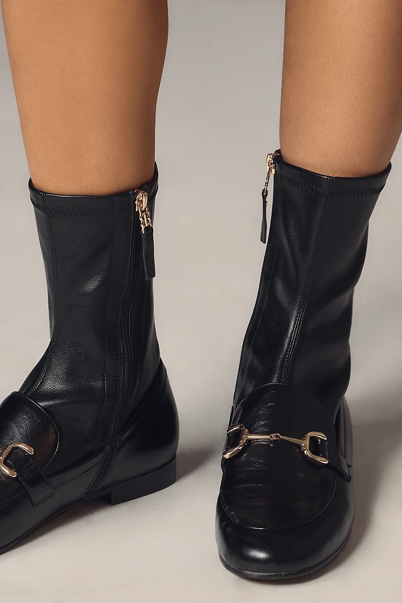 Bibi Lou Loafer Ankle Sock Boots