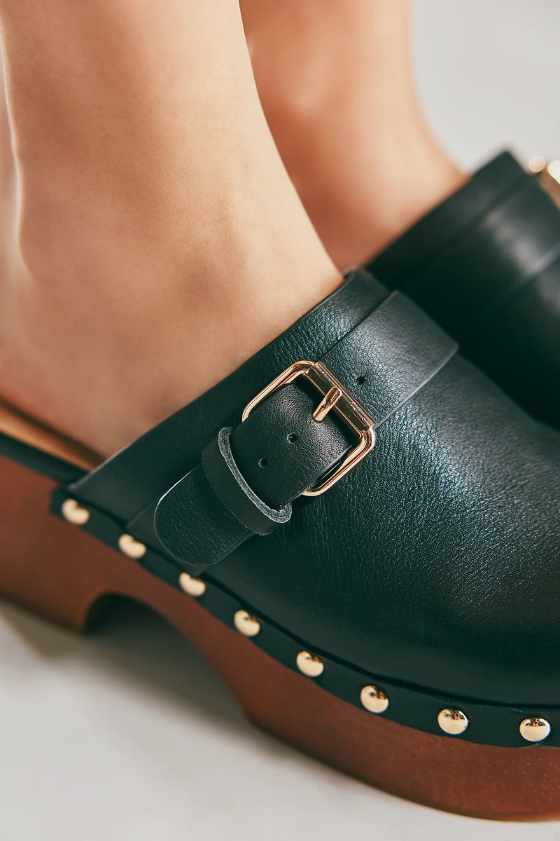 Bibi Lou Platform Studded Clogs