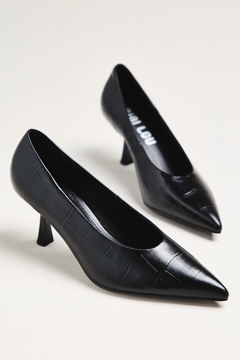 Bibi Lou Pointed-Toe Pumps