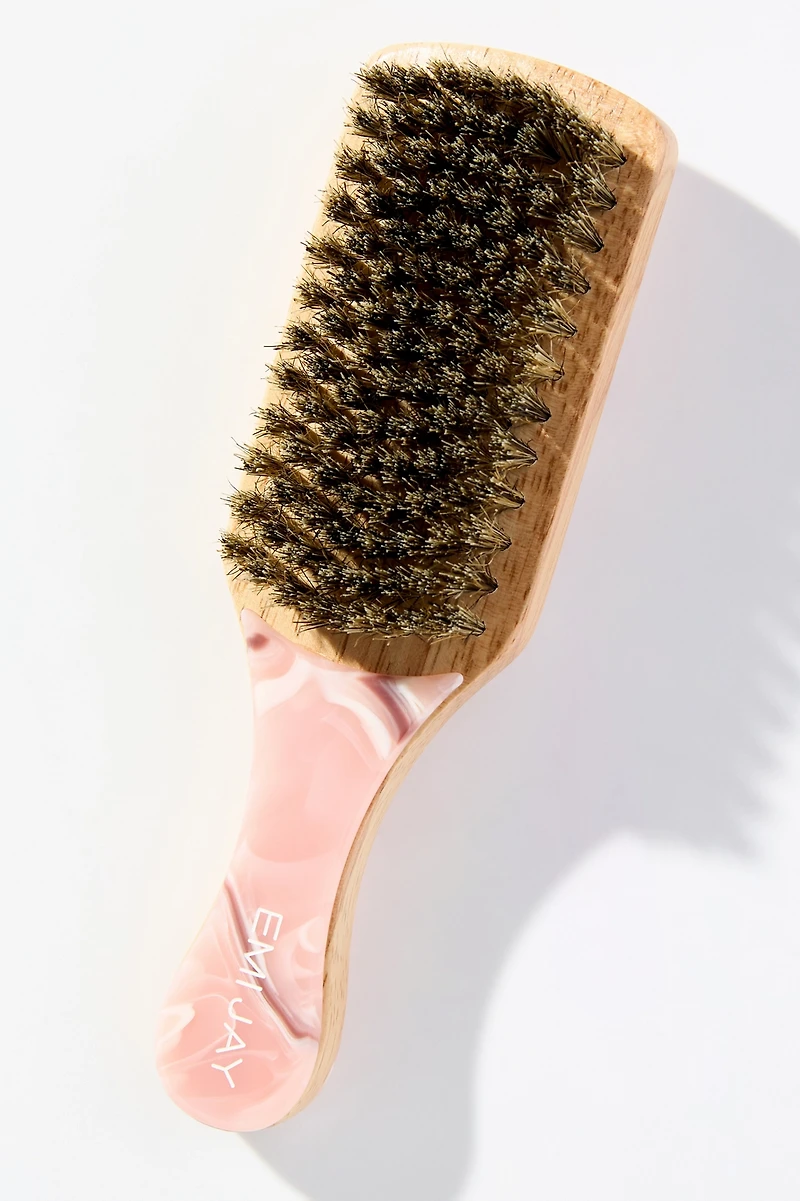 Emi Jay Pink Chantilly Mini Boar Bristle Brush