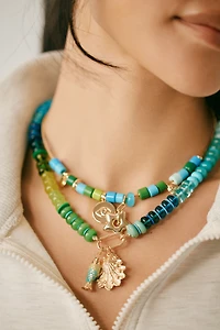 Beaded Charm Necklace