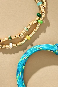 Mixed Bead Bracelets, Set of 2