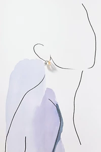 Mixed Metal Split Huggie Hoop Earrings
