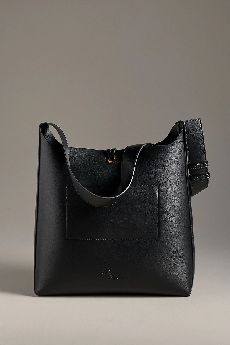 Mali + Lili Buckle Bucket Shoulder Bag