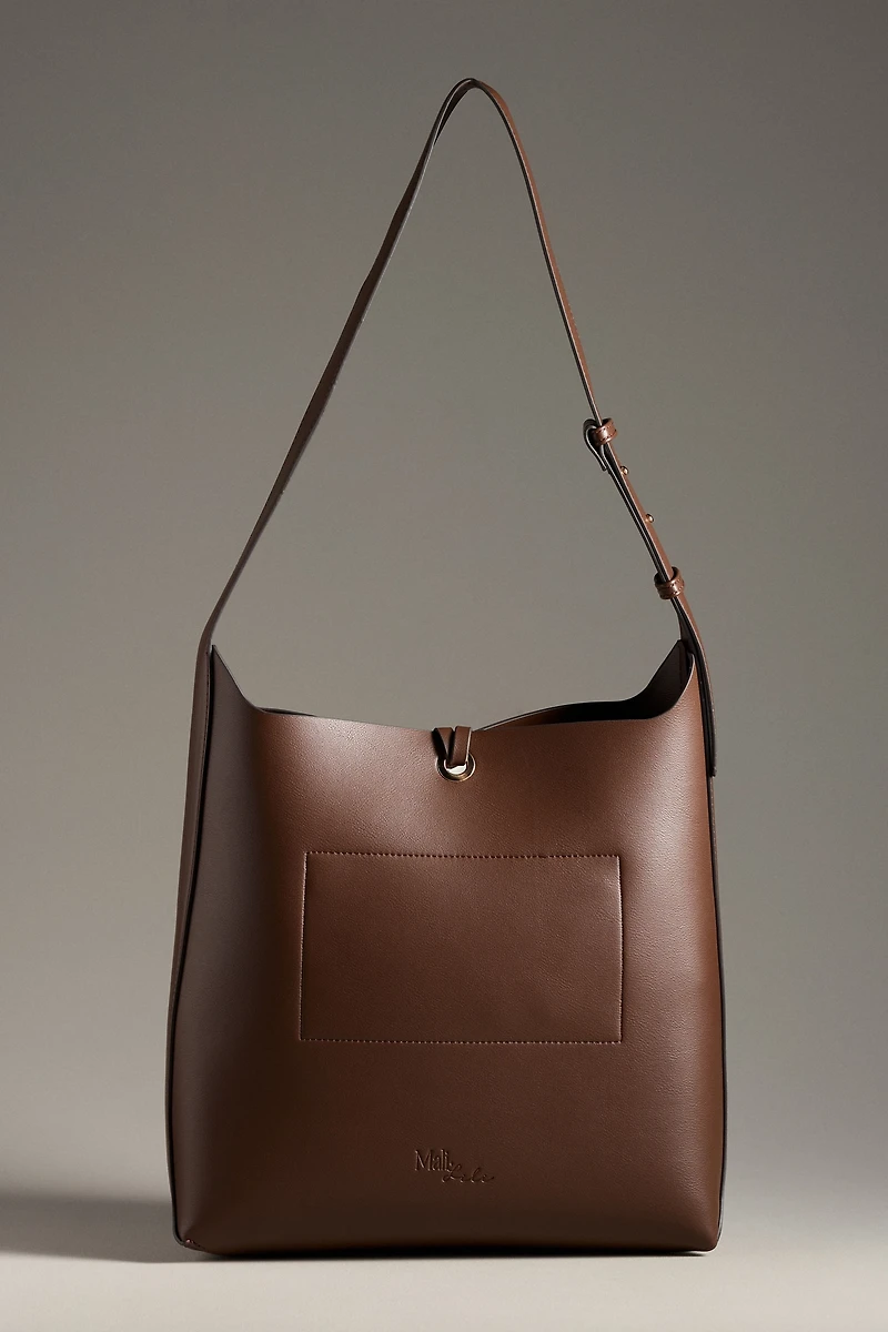 Mali + Lili Buckle Bucket Shoulder Bag