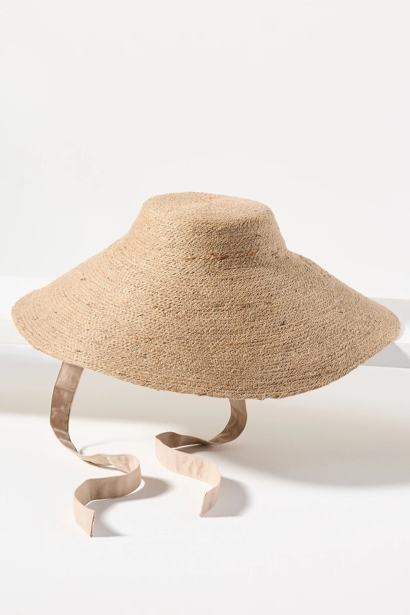 Brunna.Co Reign Jute Straw Bucket Hat