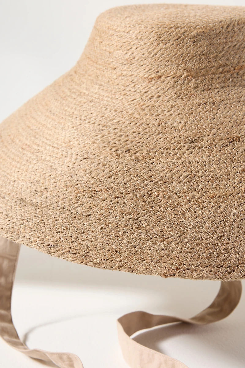 Brunna.Co Reign Jute Straw Bucket Hat