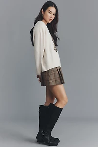 By Anthropologie Tall Moto Boots
