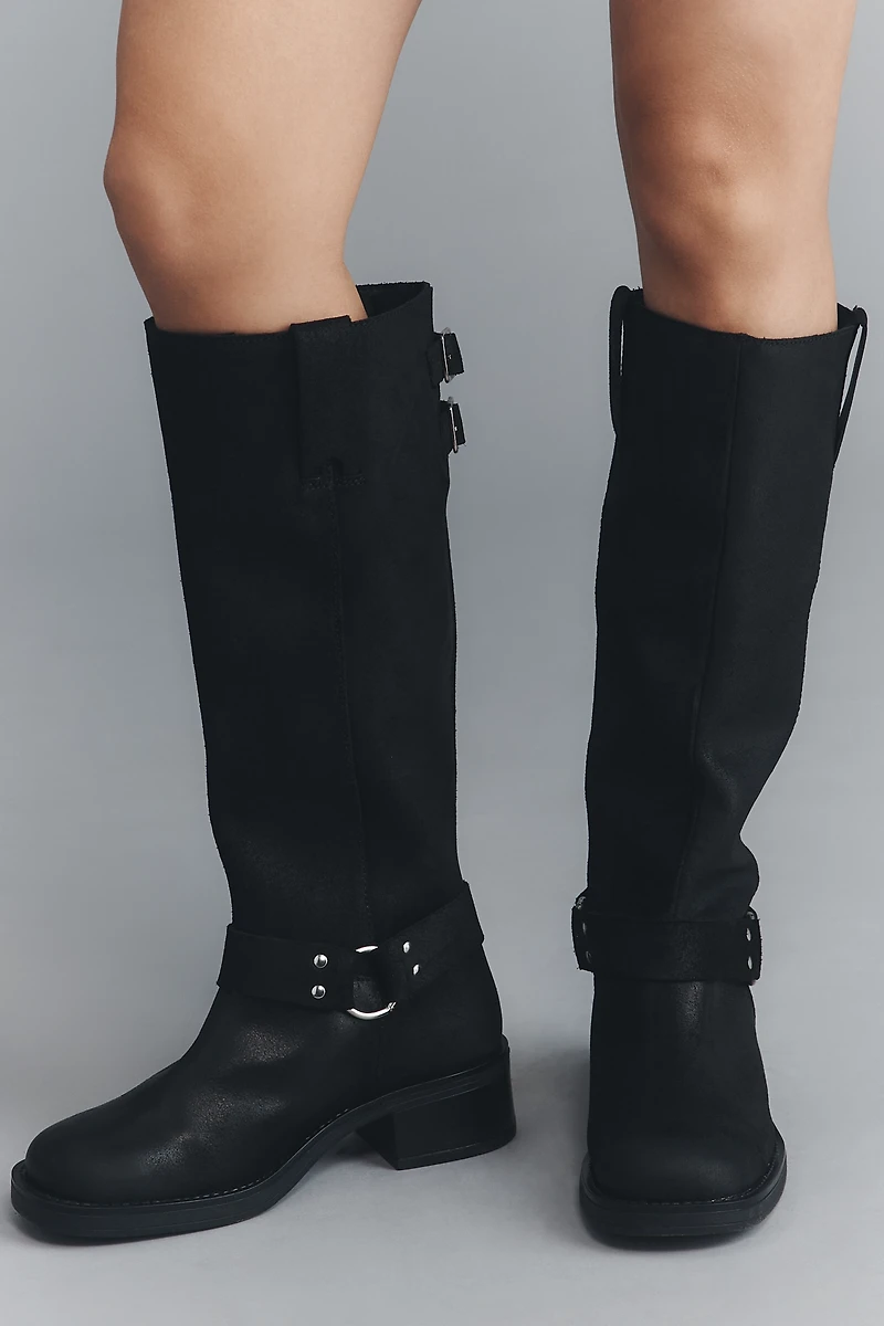 By Anthropologie Tall Moto Boots