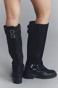 By Anthropologie Tall Moto Boots