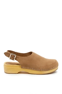 Kelsi Dagger Brooklyn Nash Wood-Bottom Slingback Clogs