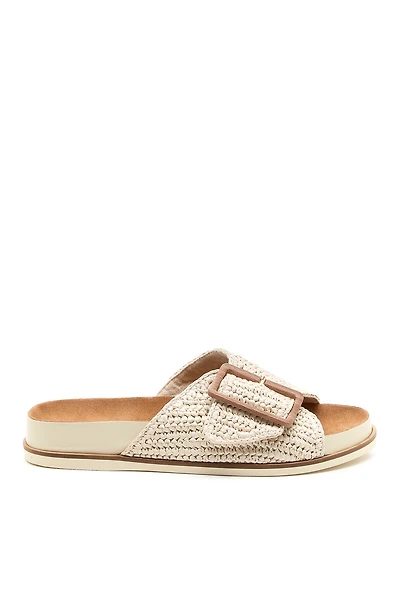 Kelsi Dagger Brooklyn Sutton Raffia Slide Sandals